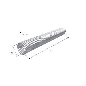 Пружина окрашенная 50- 6,0 левая, 32060/mL/RAL7004