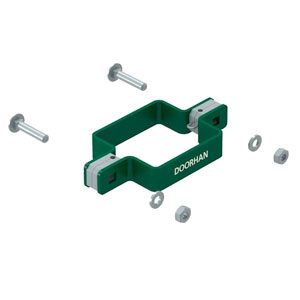Комплект хомута двухстороннего для столба 60х60 (антивандальный) RAL 6005 (зеленый), KIT/HD-60/AV/RAL6005